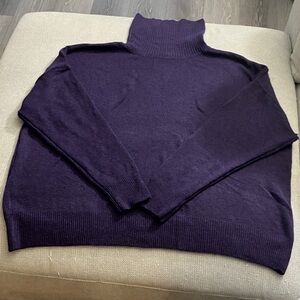 Fashion Nova Deep Purple Turtleneck Sweater